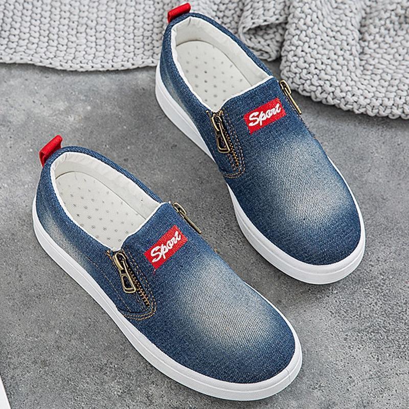 Tênis Casual Slip Denim 🔥